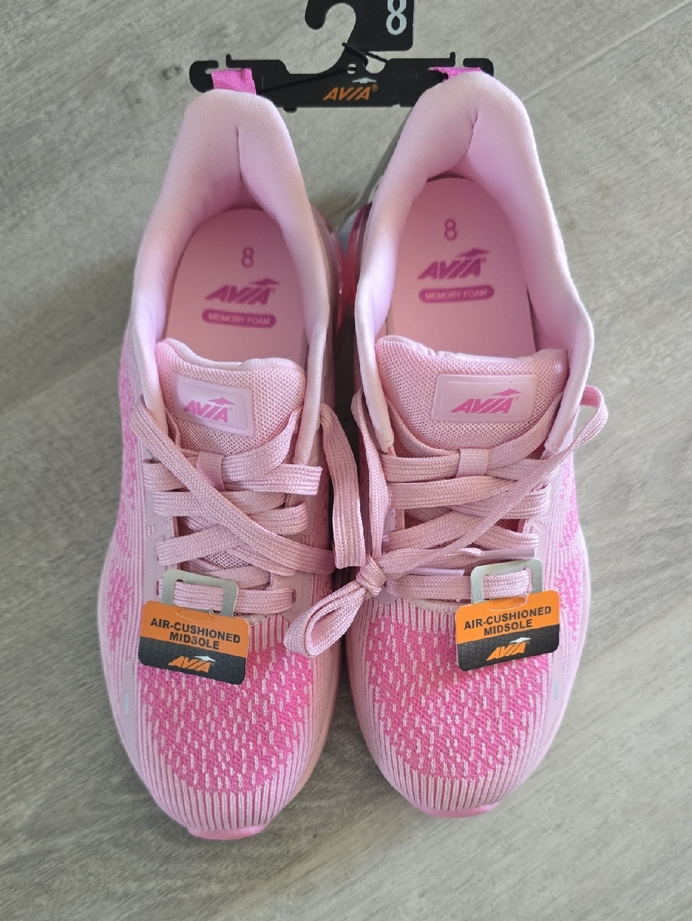 Avia Pink Knit Women's Athletic Sneakers